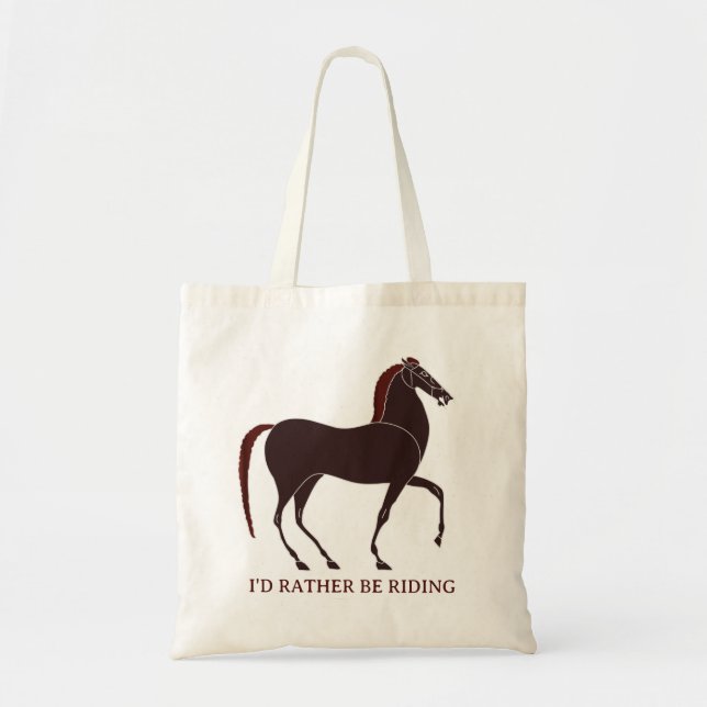 Bolsa Tote "Eu Preferencialmente Ando Andando" Cavalo do Anti (Frente)