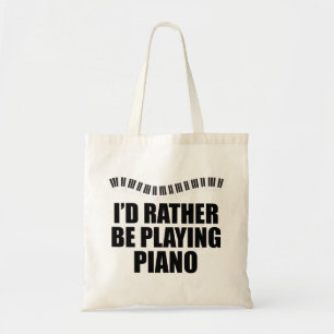 Bolsa Tote Eu Preferencialmente Jogar Piano