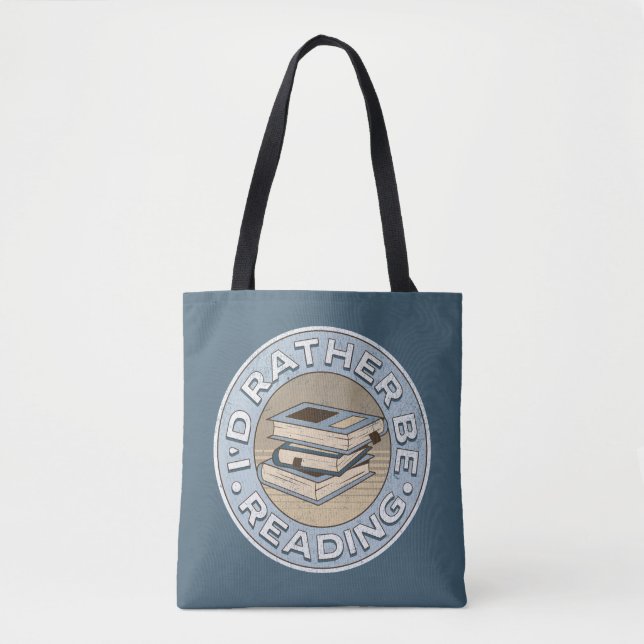 Bolsa Tote Eu preferencialmente lendo (Frente)
