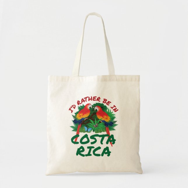 Bolsa Tote Eu Preferencialmente na Costa Rica Vacation Souven (Frente)