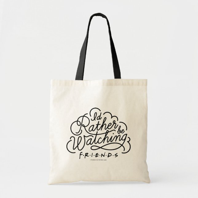 Bolsa Tote Eu Preferiria Estar Assistindo ao Script 2 de FRIE (Frente)