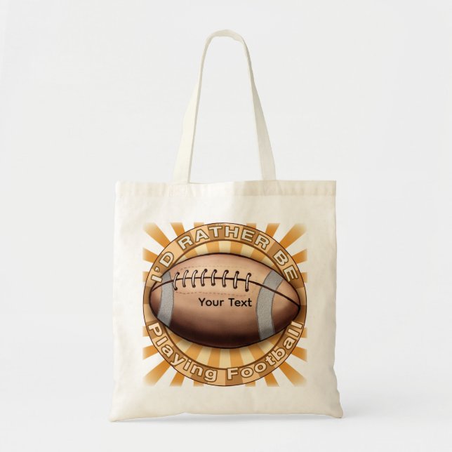 Bolsa Tote Eu Preferiria Jogar Futebol (Frente)