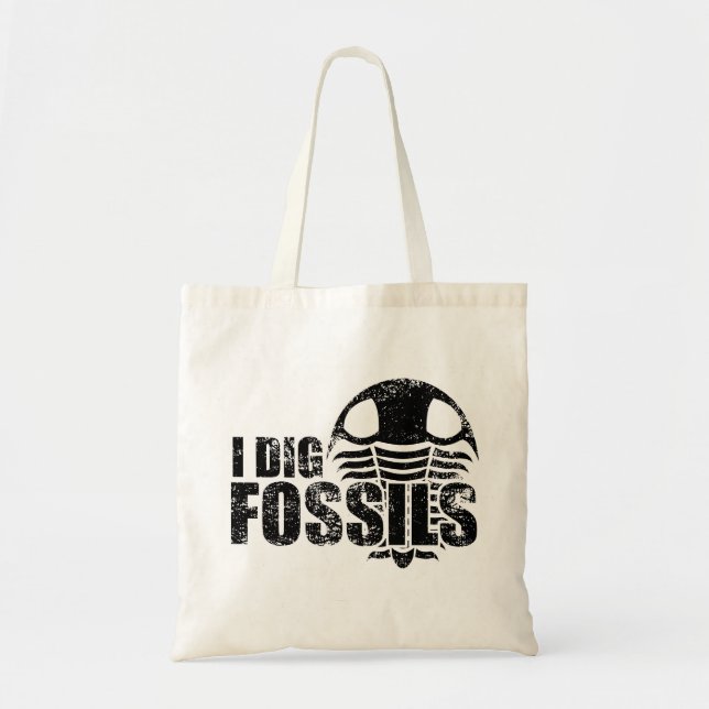 Bolsa Tote EU PROCURO FÓSSEIS Trilobita (Frente)