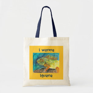 Bolsa Tote Eu quero à iguana