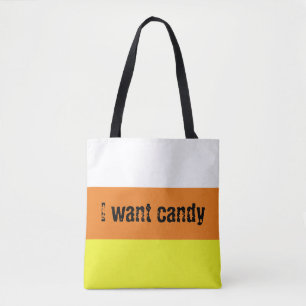 Bolsa Tote Eu quero doce Candy Corn