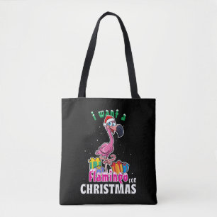 Bolsa Tote Eu quero um Flamingo para o Flamenco cor-de-rosa d