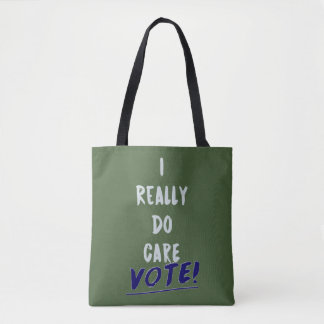Bolsa Tote Eu Realmente Me Preocupo - Vote Melania Anti-Trump