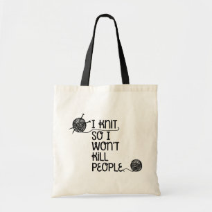 Bolsa Tote Eu sei, então não vou Matar Pessoas Tote Bag