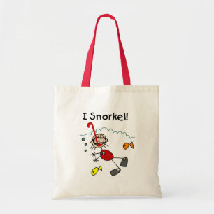 Bolsa Tote Eu Snorkel figura saco da vara
