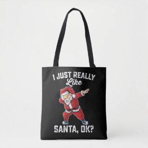 Bolsa Tote Eu Só Gosto Muito do Natal da Família OK do Papai 