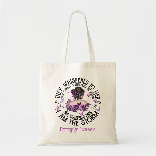 Bolsa Tote Eu Sou A Consciência Da Fibromialgia (Frente)