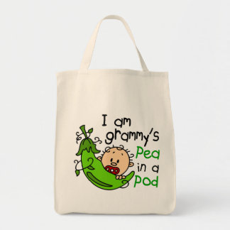 Bolsa Tote Eu sou a ervilha de Grammy em um vagem