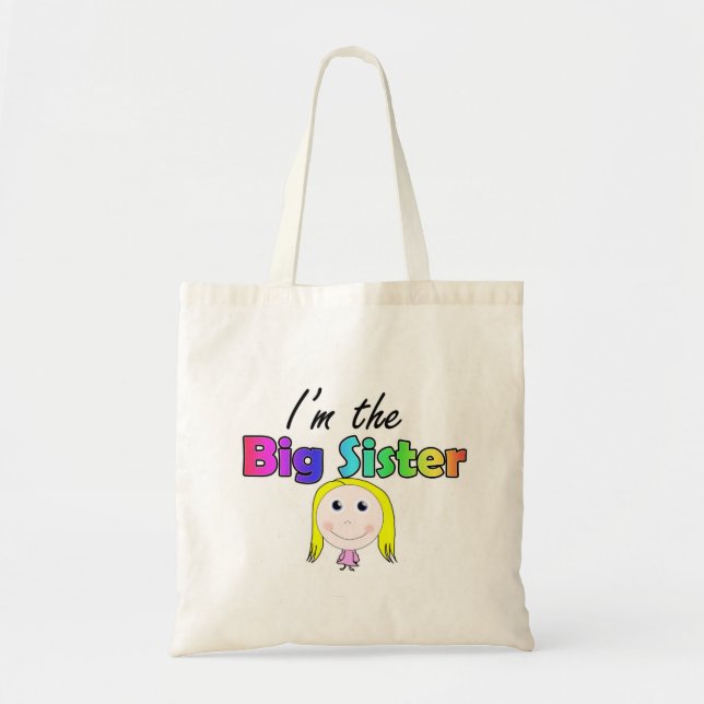 Bolsa Tote Eu sou a irmã mais velha (Frente)