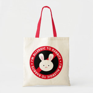 Bolsa Tote Eu sou alérgico aos coelhos! Alergia do coelho