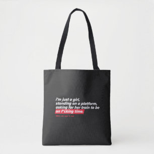 Bolsa Tote Eu sou apenas uma garota - Saco
