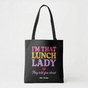 Bolsa Tote Eu sou aquela moça do almoço que te disseram sobre