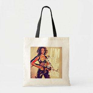 Bolsa Tote Eu sou aqui a F#@K acima de seu teto de vidro
