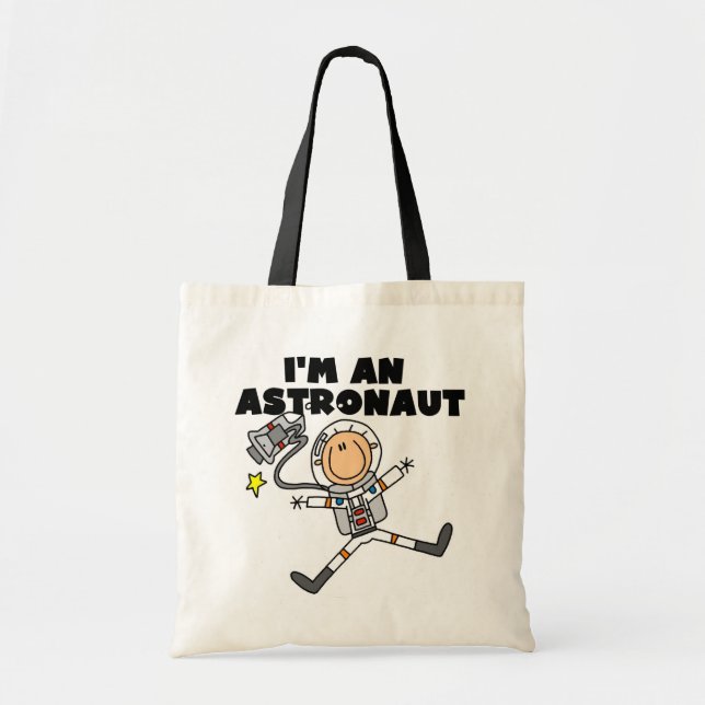 Bolsa Tote Eu sou camiseta e presentes de um astronauta (Frente)