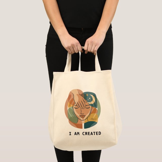 Bolsa Tote Eu Sou Criado - Mão de Graça (Frente (produto))