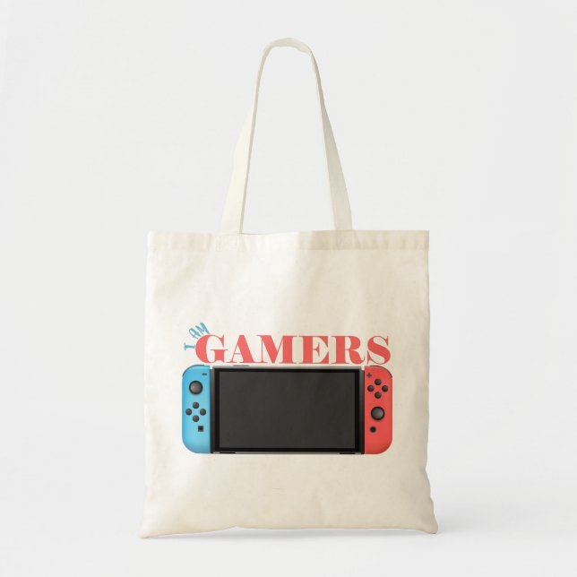 Bolsa Tote eu sou jogador, console de jogos (Frente)