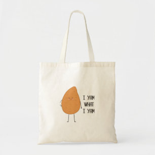 Bolsa Tote Eu Sou O Que Eu Sou! Yam Vegetable Pun Incrível
