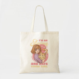 Bolsa Tote Eu sou um anime e uma espécie de anime bonitinho d