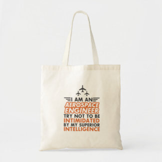 Bolsa Tote Eu sou um engenheiro aeroespacial