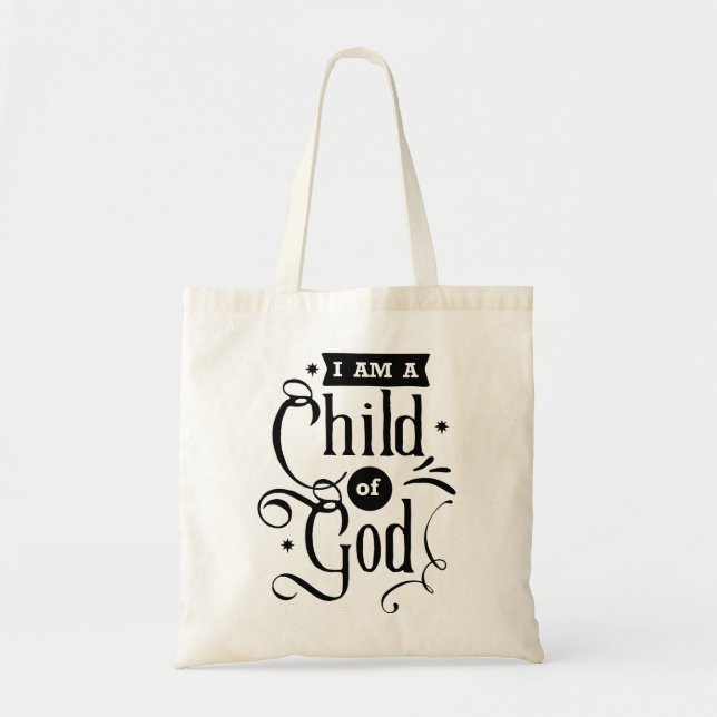 Bolsa Tote Eu sou um filho de Deus (Frente)