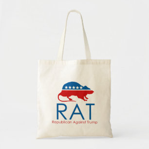 Bolsa Tote Eu sou um R.A.T. Republicano Contra Trump