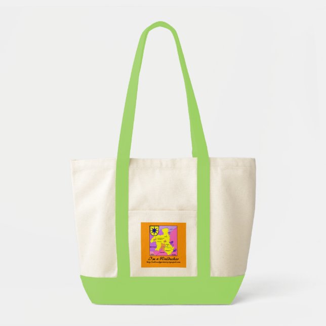 Bolsa Tote Eu sou um saco de Waldecker (Frente)