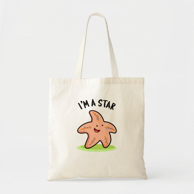 Bolsa Tote Eu sou um Starfish Engraçado Estrela (Frente)
