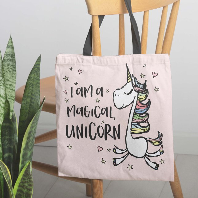 Bolsa Tote Eu Sou Um Unicórnio (Every dreamer needs their own mythical unicorn tote bag! )