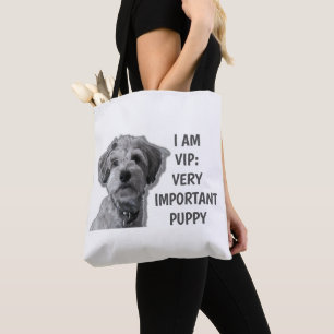 Bolsa Tote Eu sou um VIP: Cachorro giro muito importante
