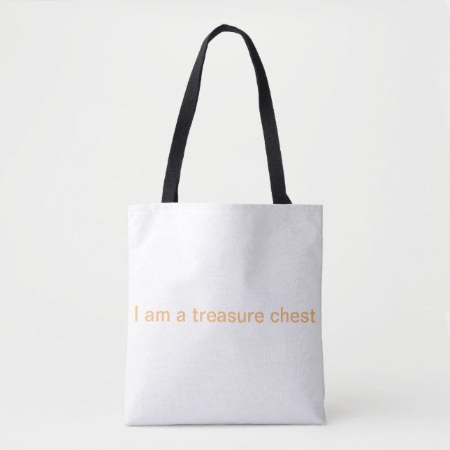 Bolsa Tote Eu sou uma arca do tesouro (Frente)