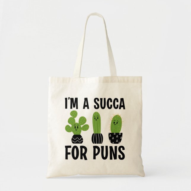 Bolsa Tote Eu sou uma Succa para trocadilhos (Frente)