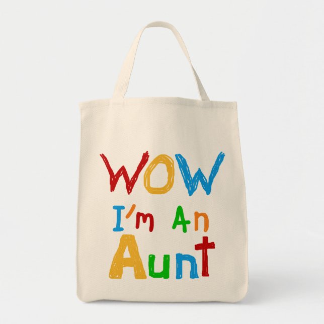 Bolsa Tote Eu sou uma tia T camisas e presentes (Frente)