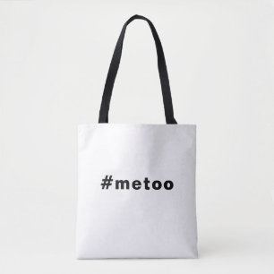Bolsa Tote eu também, #metoo, orgulho preto branco
