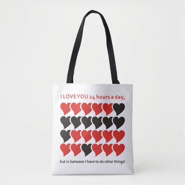 BOLSA TOTE EU TE AMO 24 HORAS... (Frente)