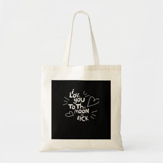 Bolsa Tote Eu Te Amo Até a Lua e de Volta Estilo Amante 