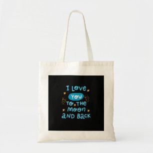 Bolsa Tote Eu Te Amo Até a Lua e de Volta Estilo Genuíno