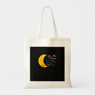 Bolsa Tote Eu Te Amo Até a Lua e de Volta Para Sempre e Sempr