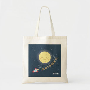 Bolsa Tote Eu Te Amo Até a Lua e Volta Espaço Kids Tote