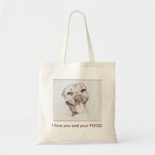 Bolsa Tote Eu te amo e sua COMIDA