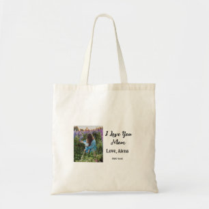 Bolsa Tote Eu te amo mãe dia de as mães elegante adicionar te