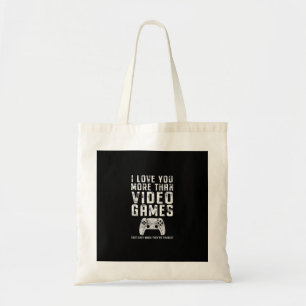 Bolsa Tote Eu Te Amo Mais Do Que Jogos De Vídeo Game Presente