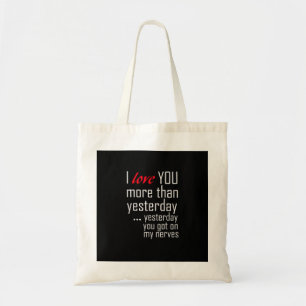 Bolsa Tote Eu Te Amo Mais Do Que Ontem Design Romântico