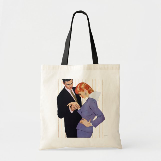 Bolsa Tote Eu te amo, Mama Menina (Frente)
