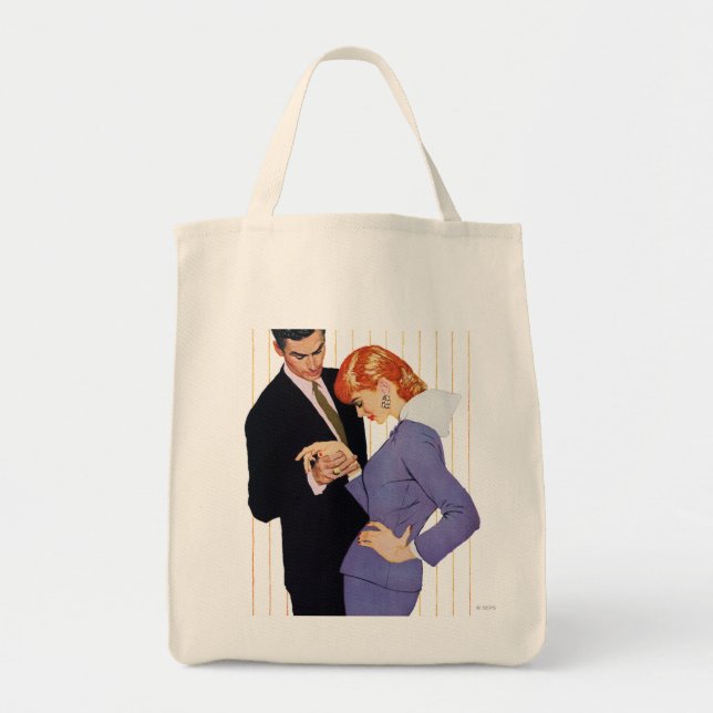 Bolsa Tote Eu te amo, Mama Menina (Frente)