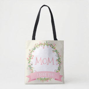 Bolsa Tote Eu te amo sacola do dia das mães da mamã
