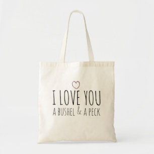 Bolsa Tote Eu te amo um arbusto e um bicho
